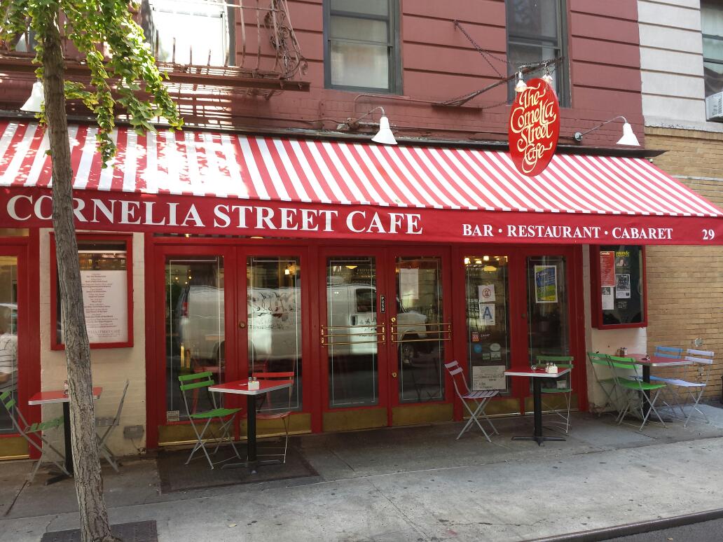 Photo of The Cornelia Street Cafe in New York City, New York, United States - 1 Picture of Restaurant, Food, Point of interest, Establishment, Cafe, Bar, Night club
