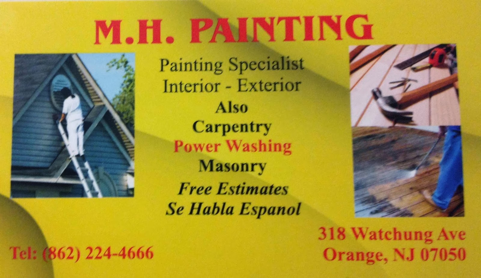 Photo of M.H Painting in City of Orange, New Jersey, United States - 1 Picture of Point of interest, Establishment, General contractor, Painter