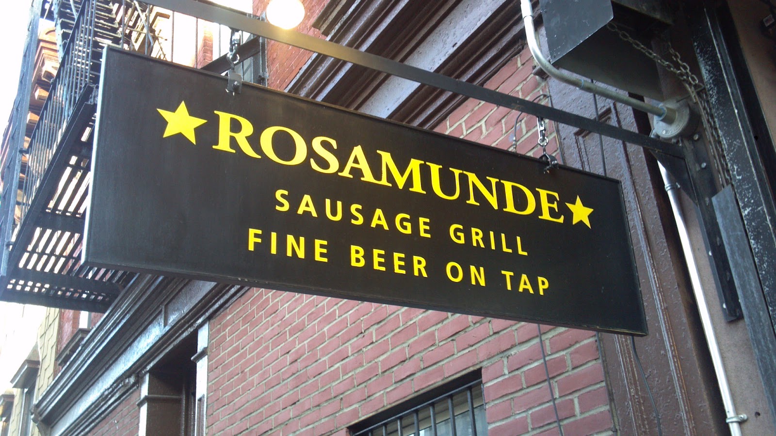 Photo of Rosamunde Sausage Grill in Brooklyn City, New York, United States - 4 Picture of Restaurant, Food, Point of interest, Establishment, Store, Meal takeaway, Bar, Liquor store