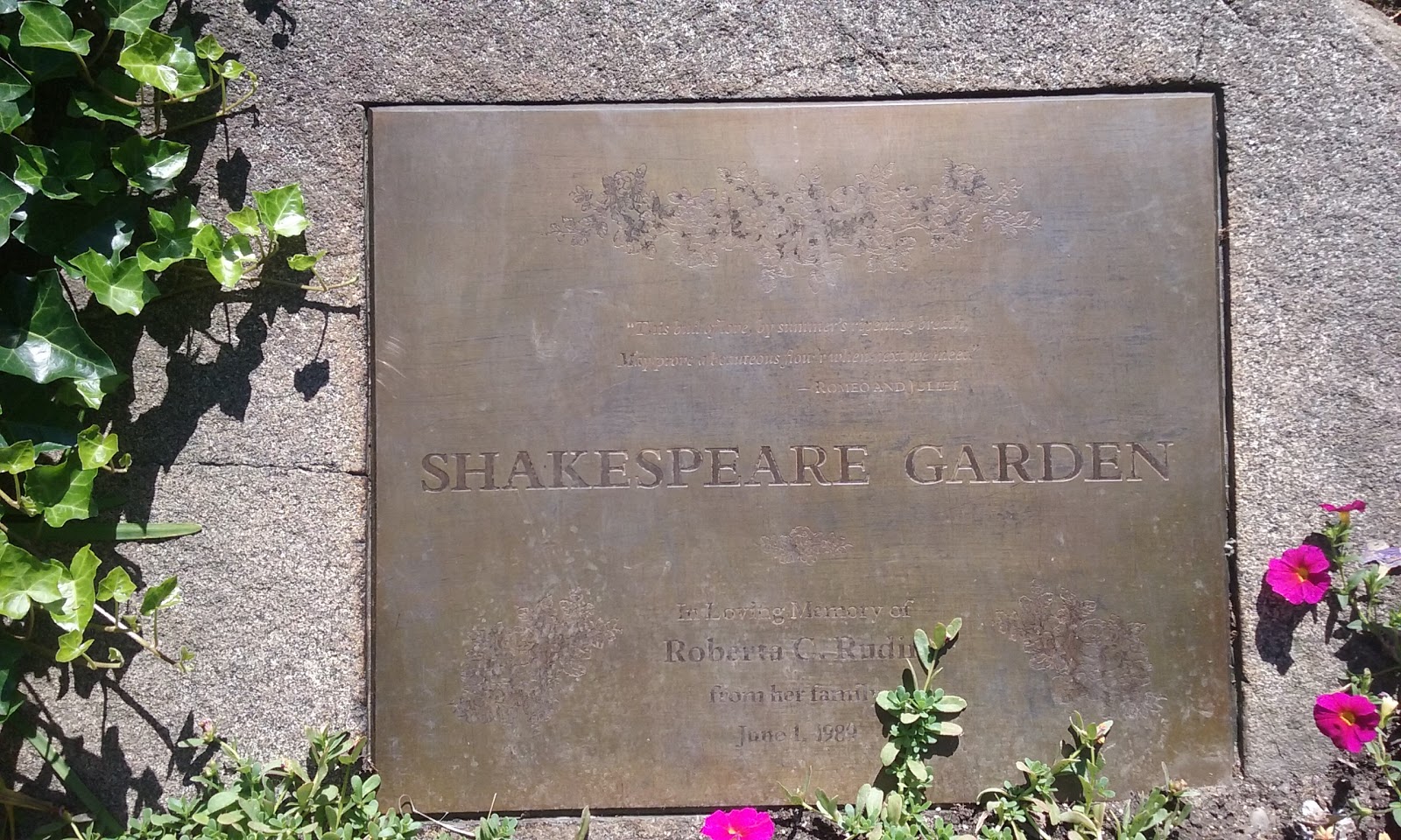 Photo of Shakespeare Garden in New York City, New York, United States - 9 Picture of Point of interest, Establishment, Park