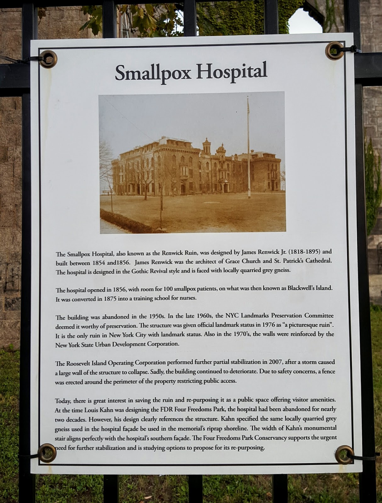 Photo of Smallpox Memorial Hospital in New York City, New York, United States - 9 Picture of Point of interest, Establishment, Hospital