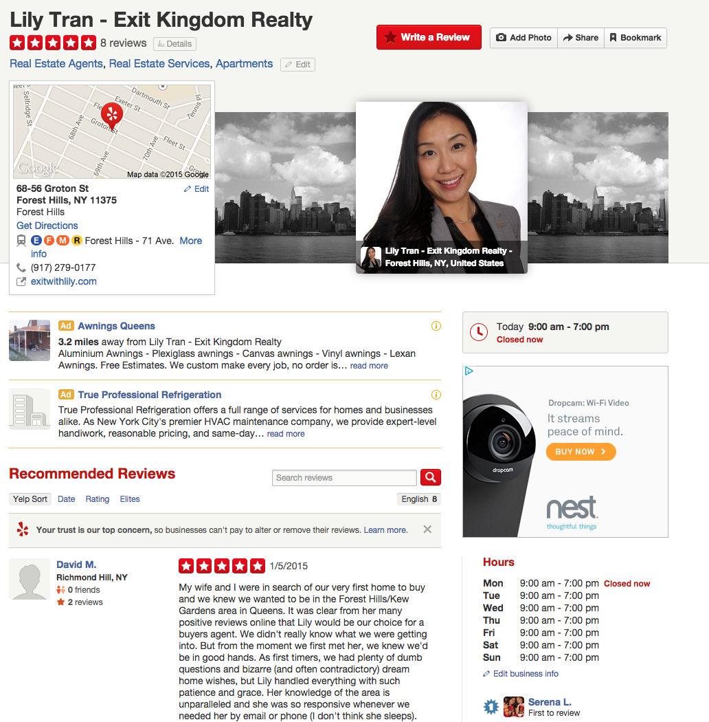 Photo of Forest Hills Realtor Lily Tran in Forest Hills City, New York, United States - 2 Picture of Point of interest, Establishment, Finance, Real estate agency