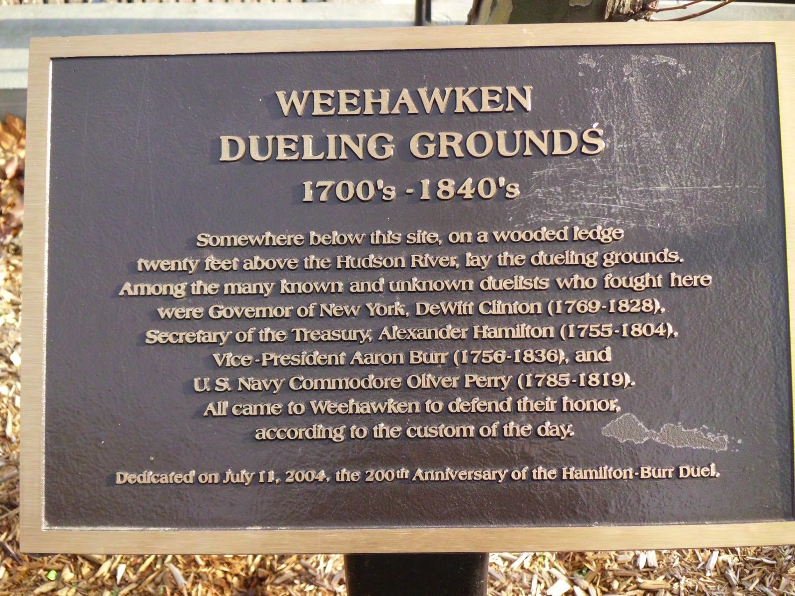 Photo of Burr–Hamilton duel in Weehawken City, New Jersey, United States - 6 Picture of Point of interest, Establishment