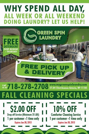 Photo of Green Spin Laundry in Queens City, New York, United States - 5 Picture of Point of interest, Establishment, Store, Home goods store, Laundry