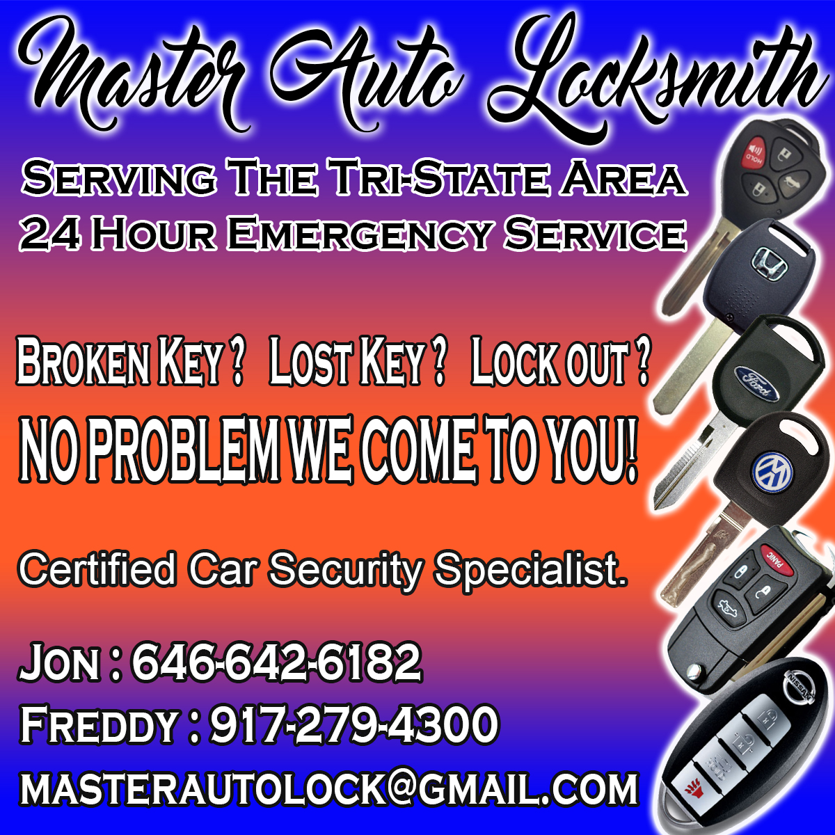 Photo of Master Auto Locksmith in Queens City, New York, United States - 1 Picture of Point of interest, Establishment, Locksmith