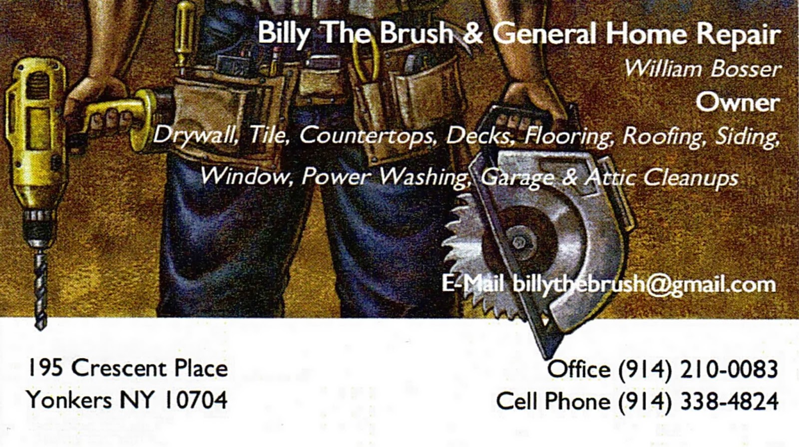 Photo of Billy the Brush & General home Repairs in Yonkers City, New York, United States - 1 Picture of Point of interest, Establishment, General contractor