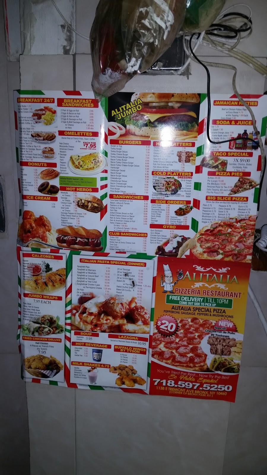 Photo of alitalia pizza & pasta inc 1138 E.tremont Avenue bronx NY . 10460 in Bronx City, New York, United States - 1 Picture of Restaurant, Food, Point of interest, Establishment