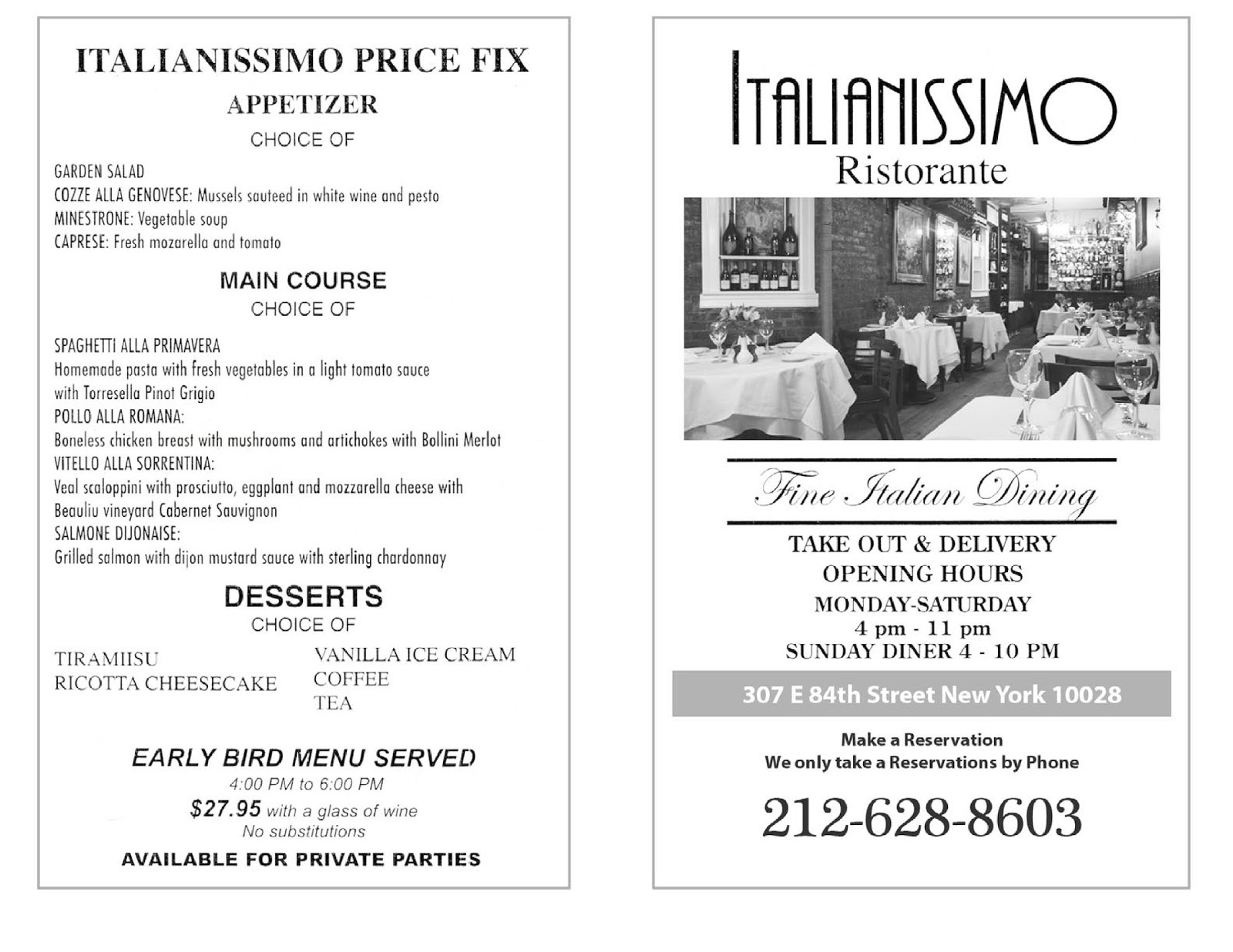 Photo of Italianissimo Ristorante in New York City, New York, United States - 4 Picture of Restaurant, Food, Point of interest, Establishment, Bar