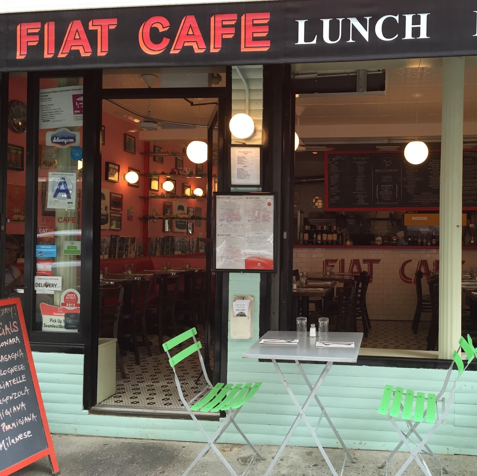 Photo of Fiat Café in New York City, New York, United States - 1 Picture of Restaurant, Food, Point of interest, Establishment, Meal takeaway, Meal delivery, Cafe