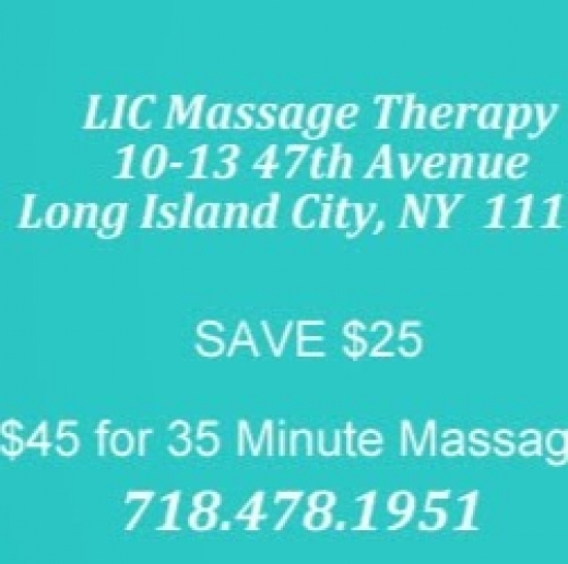 LIC Massage Therapy in Queens City, New York, United States - #1 Photo of Point of interest, Establishment, Health