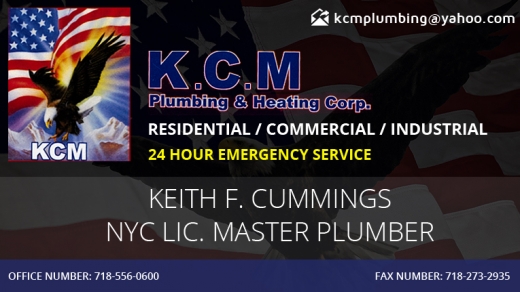 KCM Plumbing and Heating Corporation in Staten Island City, New York, United States - #1 Photo of Point of interest, Establishment, General contractor, Plumber