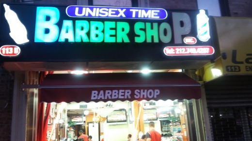 Unisex Time Barbershop Inc in New York City, New York, United States - #1 Photo of Point of interest, Establishment, Health, Hair care