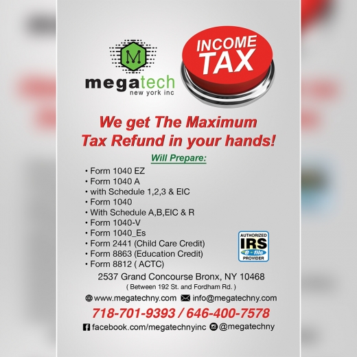 MEGA TECH NEW YORK INC in Bronx City, New York, United States - #3 Photo of Point of interest, Establishment, Finance, Store, Accounting