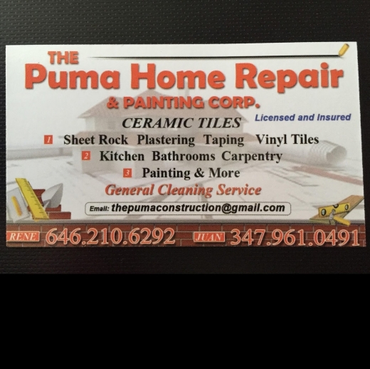 The Puma Home Repair & Painting Corporation in Bronx City, New York, United States - #1 Photo of Point of interest, Establishment, General contractor