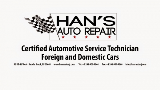 Han's Auto Repair in Saddle Brook City, New Jersey, United States - #1 Photo of Point of interest, Establishment, Car repair