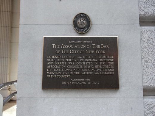 New York City Bar Association in New York City, New York, United States - #3 Photo of Point of interest, Establishment