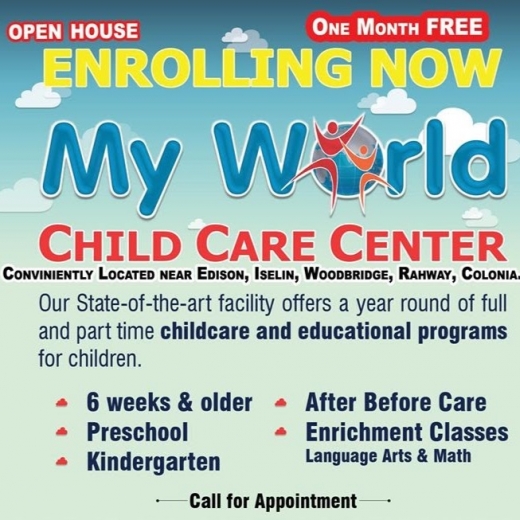My World Child Care Center in Woodbridge Township City, New Jersey, United States - #1 Photo of Point of interest, Establishment