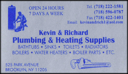 Kevin & Richard Plumbing & Heating Supplies in Brooklyn City, New York, United States - #3 Photo of Point of interest, Establishment, Store, Home goods store
