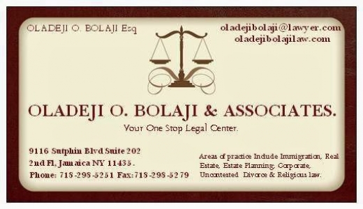 OLADEJI O. BOLAJI & ASSOCIATES. in Queens City, New York, United States - #2 Photo of Point of interest, Establishment, Lawyer