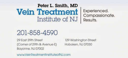 Dr Peter L. Smith, MD Vein Treatment Institute NJ- Vascular Surgeon, Vein Specialist in Bayonne City, New Jersey, United States - #4 Photo of Point of interest, Establishment, Finance, Health, Hospital, Doctor