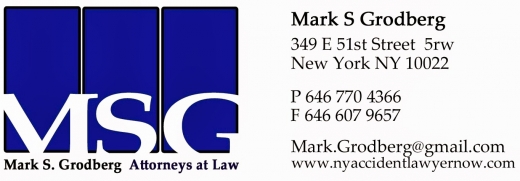 MSG Attorney at Law--Mark S. Grodberg in New York City, New York, United States - #1 Photo of Point of interest, Establishment, Lawyer