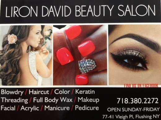 Photo by <br />
<b>Notice</b>:  Undefined index: user in <b>/home/www/activeuser/data/www/vaplace.com/core/views/default/photos.php</b> on line <b>128</b><br />
. Picture for Liron David Beauty Salon in Flushing City, New York, United States - Point of interest, Establishment, Health, Spa, Beauty salon, Hair care