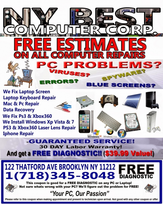 NYBEST Computer repair in Kings County City, New York, United States - #1 Photo of Point of interest, Establishment, Store, Electronics store