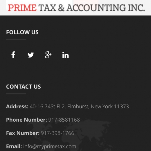 prime tax and accounting inc in New York City, New York, United States - #1 Photo of Point of interest, Establishment, Finance, Accounting