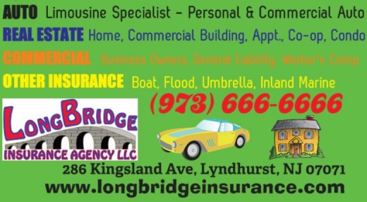 Long Bridge Insurance Agency LLC in Lyndhurst City, New Jersey, United States - #2 Photo of Point of interest, Establishment, Insurance agency