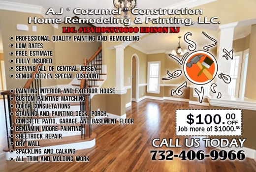 A.J Cozumel Construction LLC in Edison City, New Jersey, United States - #1 Photo of Point of interest, Establishment, Painter