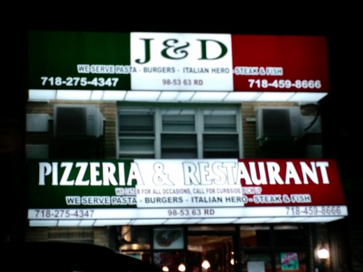 J & D Pizza in Rego Park City, New York, United States - #1 Photo of Restaurant, Food, Point of interest, Establishment, Meal takeaway, Meal delivery