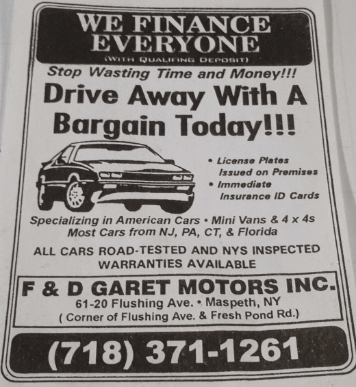 GARET MOTORS in Queens City, New York, United States - #4 Photo of Point of interest, Establishment, Car dealer, Store