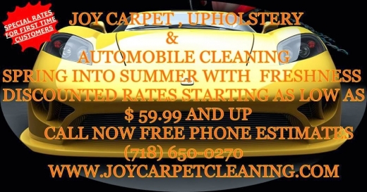 Joy Carpet and Upholstery Cleaning in Kings County City, New York, United States - #1 Photo of Point of interest, Establishment, Laundry