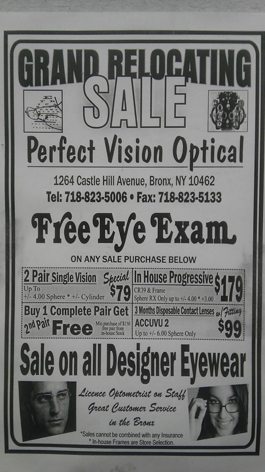 Photo by <br />
<b>Notice</b>:  Undefined index: user in <b>/home/www/activeuser/data/www/vaplace.com/core/views/default/photos.php</b> on line <b>128</b><br />
. Picture for Perfect Vision Optical Inc in Bronx City, New York, United States - Point of interest, Establishment, Store, Health