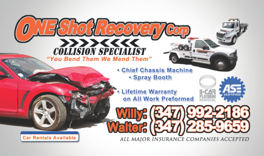 One Shot Recovery Corporation in Ozone Park City, New York, United States - #4 Photo of Point of interest, Establishment, Car repair