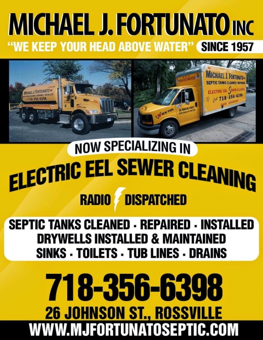 MJ Fortunato Septic Cleaning in Staten Island City, New York, United States - #1 Photo of Point of interest, Establishment, Local government office, Plumber