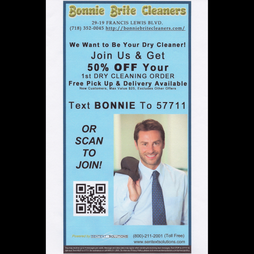Photo by <br />
<b>Notice</b>:  Undefined index: user in <b>/home/www/activeuser/data/www/vaplace.com/core/views/default/photos.php</b> on line <b>128</b><br />
. Picture for Bonnie Brite Cleaners in Queens City, New York, United States - Point of interest, Establishment, Laundry
