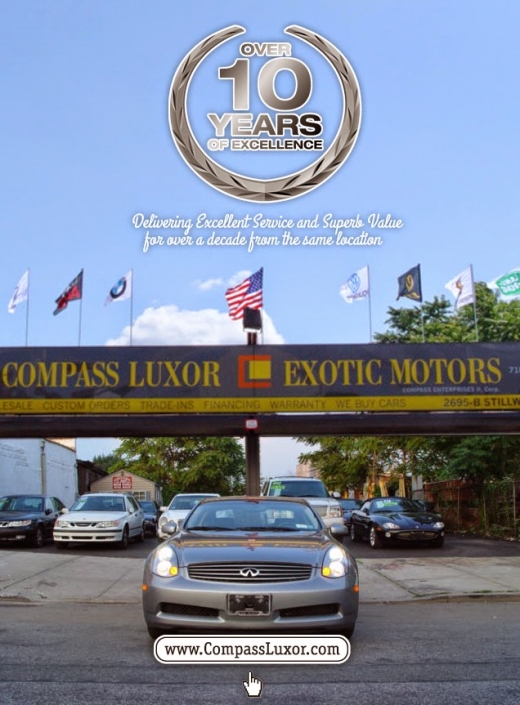 Compass Luxor Exotic Motors in Brooklyn City, New York, United States - #1 Photo of Point of interest, Establishment, Car dealer, Store