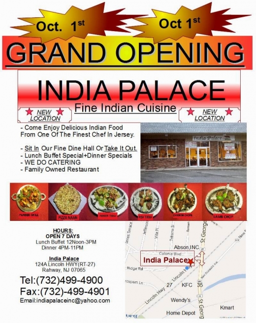 India Palace in Rahway City, New Jersey, United States - #4 Photo of Restaurant, Food, Point of interest, Establishment