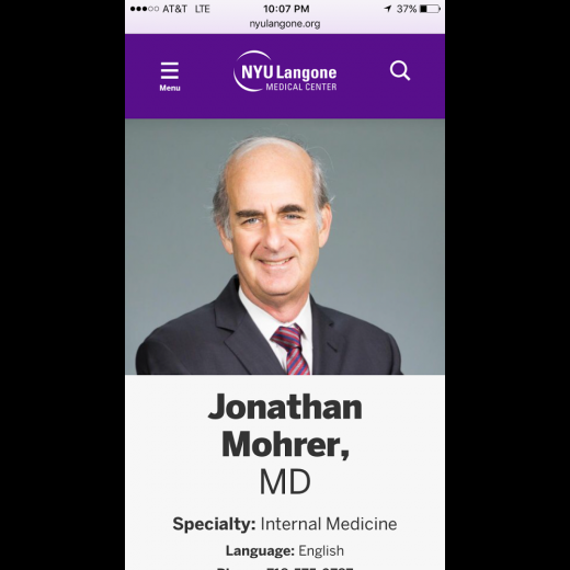 NYU Langone Internal Medicine, Jonathan W Mohrer, MD in Queens City, New York, United States - #2 Photo of Point of interest, Establishment, Health, Doctor