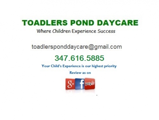 Toadlers Pond Daycare in Queens City, New York, United States - #1 Photo of Point of interest, Establishment