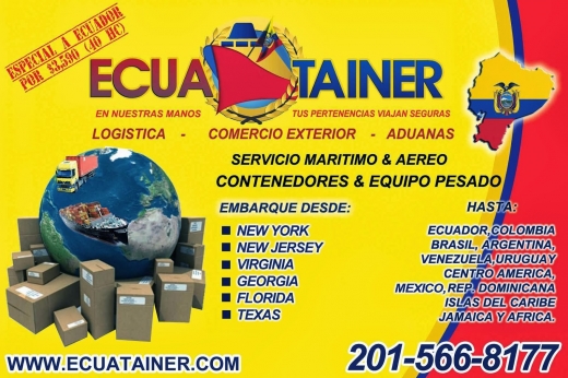 ECUATAINER CORPORATION in Weehawken City, New Jersey, United States - #1 Photo of Point of interest, Establishment, Moving company, Storage