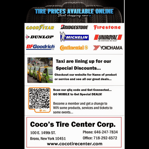 Photo by <br />
<b>Notice</b>:  Undefined index: user in <b>/home/www/activeuser/data/www/vaplace.com/core/views/default/photos.php</b> on line <b>128</b><br />
. Picture for Coco Tire Center Corp in Bronx City, New York, United States - Point of interest, Establishment, Store, Car repair