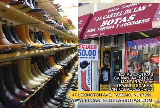 Photo by <br />
<b>Notice</b>:  Undefined index: user in <b>/home/www/activeuser/data/www/vaplace.com/core/views/default/photos.php</b> on line <b>128</b><br />
. Picture for El Cartel De Las Botas in Passaic City, New Jersey, United States - Point of interest, Establishment, Store, Shoe store