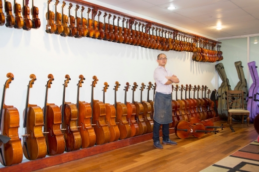 Photo by W. Violin shop for GENE PARK Violins
