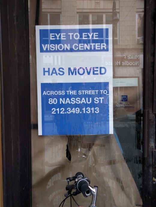Eye To Eye Vision Center in New York City, New York, United States - #1 Photo of Point of interest, Establishment, Health