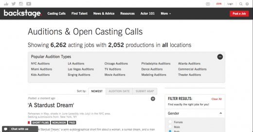 Photo by <br />
<b>Notice</b>:  Undefined index: user in <b>/home/www/activeuser/data/www/vaplace.com/core/views/default/photos.php</b> on line <b>128</b><br />
. Picture for Backstage Casting in New York City, New York, United States - Point of interest, Establishment