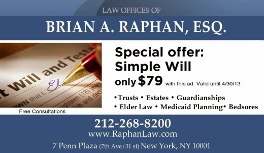 The Law Offices of Brian A. Raphan. P.C. in New York City, New York, United States - #4 Photo of Point of interest, Establishment, Lawyer