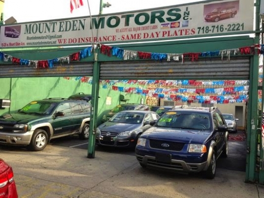 Mount Eden Motors Inc in Bronx City, New York, United States - #4 Photo of Point of interest, Establishment, Car dealer, Store