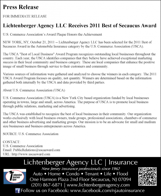 Lichtenberger Agency LLC in Secaucus City, New Jersey, United States - #3 Photo of Point of interest, Establishment, Insurance agency